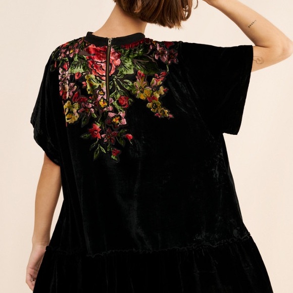 Free People Sweet Echoes Velvet Mini Dress - Picture 6 of 9